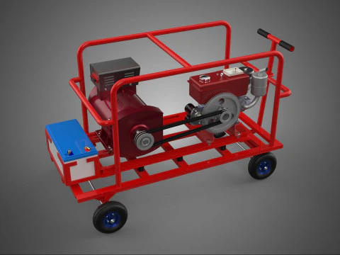 СТАНДАРТНЫЕ ЭЛЕКТРОГЕНЕРАТОРНЫЕ УСТАНОВКИ РЕЗЕРВНАЯ МОЩНОСТЬ ДИЗЕЛЬНАЯ ГЕНЕРАТОРНАЯ УСТАНОВКА КВТ 3D Модель