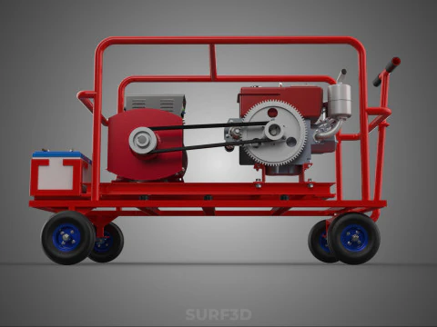STANDARD ELECTRICAL GENERATOR SETS BACKUP POWER DIESEL GENSET KW 3D Model