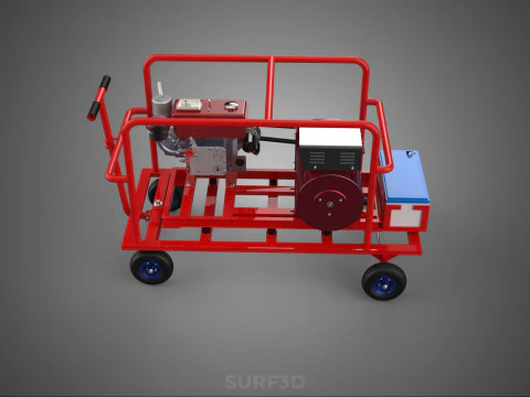 STANDARD ELECTRICAL GENERATOR SETS BACKUP POWER DIESEL GENSET KW 3D Model