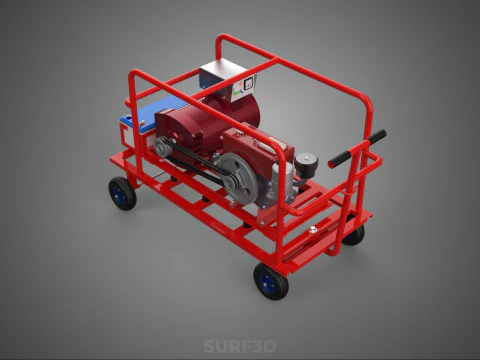 STANDARD ELECTRICAL GENERATOR SETS BACKUP POWER DIESEL GENSET KW 3D Model