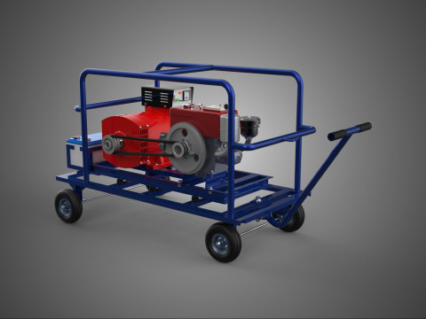 PRZENOŚNY POJAZD ELEKTRYCZNY SYSTEM ŁADOWANIA SAMOCHODU EV AGENERATOR Model 3D