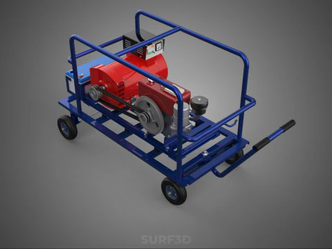 PORTABLE ELECTRIC VEHICLE EV CAR CHARGING SYSTEM POWER GENERATOR 3D Model