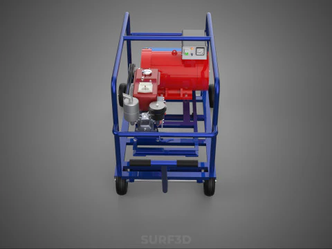 PORTABLE ELECTRIC VEHICLE EV CAR CHARGING SYSTEM POWER GENERATOR 3D Model