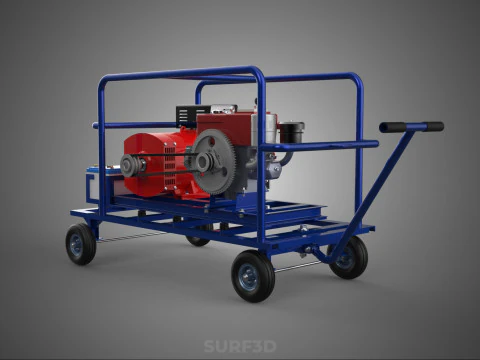PORTABLE ELECTRIC VEHICLE EV CAR CHARGING SYSTEM POWER GENERATOR 3D Model