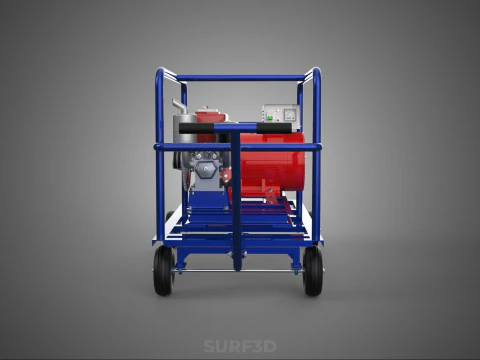 PORTABLE ELECTRIC VEHICLE EV CAR CHARGING SYSTEM POWER GENERATOR 3D Model