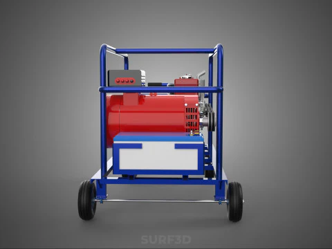 PORTABLE ELECTRIC VEHICLE EV CAR CHARGING SYSTEM POWER GENERATOR 3D Model