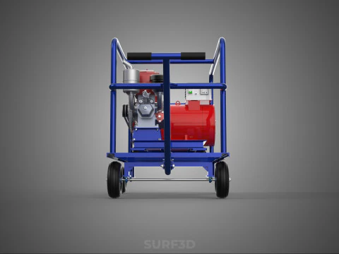 PORTABLE ELECTRIC VEHICLE EV CAR CHARGING SYSTEM POWER GENERATOR 3D Model