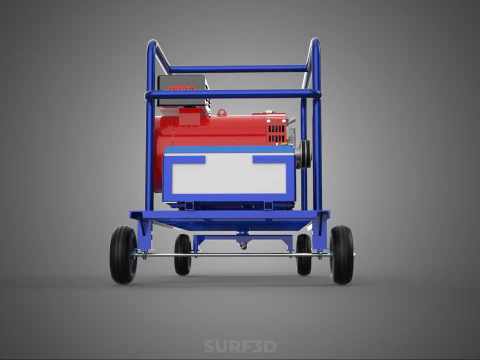 PORTABLE ELECTRIC VEHICLE EV CAR CHARGING SYSTEM POWER GENERATOR 3D Model