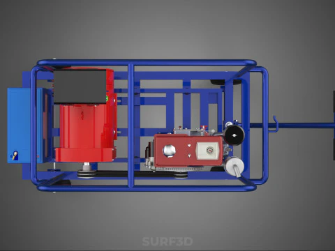 PORTABLE ELECTRIC VEHICLE EV CAR CHARGING SYSTEM POWER GENERATOR 3D Model