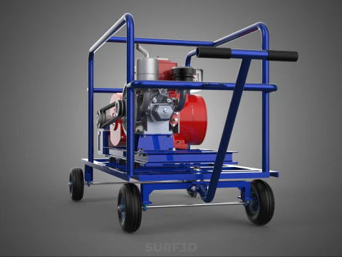 PORTABLE ELECTRIC VEHICLE EV CAR CHARGING SYSTEM POWER GENERATOR 3D Model