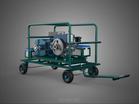 ROADSIDE MOBILE ELECTRIC VEHICLE EV CAR CHARGER GENERATOR DIESEL 3D Model