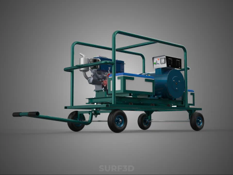 ROADSIDE MOBILE ELECTRIC VEHICLE EV CAR CHARGER GENERATOR DIESEL 3D Model