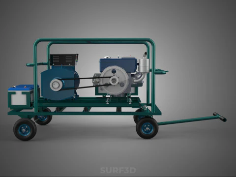 ROADSIDE MOBILE ELECTRIC VEHICLE EV CAR CHARGER GENERATOR DIESEL 3D Model