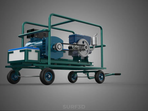 ROADSIDE MOBILE ELECTRIC VEHICLE EV CAR CHARGER GENERATOR DIESEL 3D Model