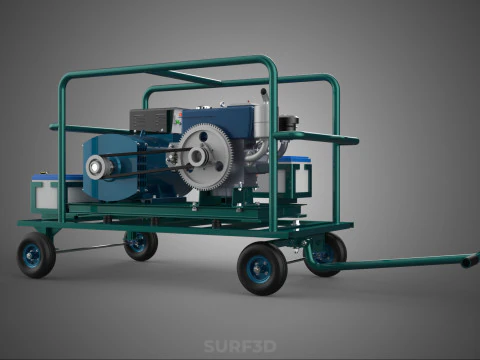 ROADSIDE MOBILE ELECTRIC VEHICLE EV CAR CHARGER GENERATOR DIESEL 3D Model