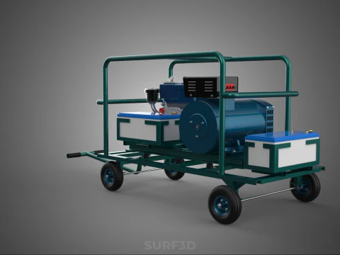 ROADSIDE MOBILE ELECTRIC VEHICLE EV CAR CHARGER GENERATOR DIESEL 3D Model