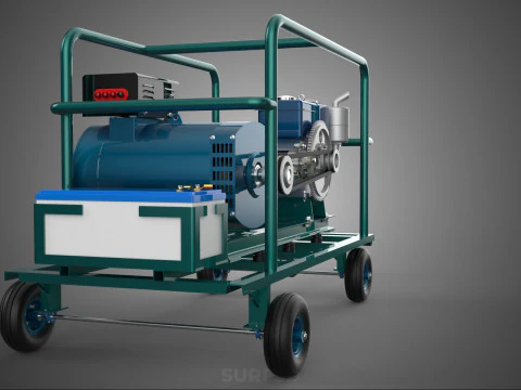 ROADSIDE MOBILE ELECTRIC VEHICLE EV CAR CHARGER GENERATOR DIESEL 3D Model