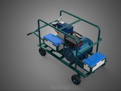 ROADSIDE MOBILE ELECTRIC VEHICLE EV CAR CHARGER GENERATOR DIESEL 3D Model