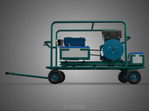 ROADSIDE MOBILE ELECTRIC VEHICLE EV CAR CHARGER GENERATOR DIESEL 3D Model