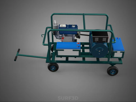ROADSIDE MOBILE ELECTRIC VEHICLE EV CAR CHARGER GENERATOR DIESEL 3D Model