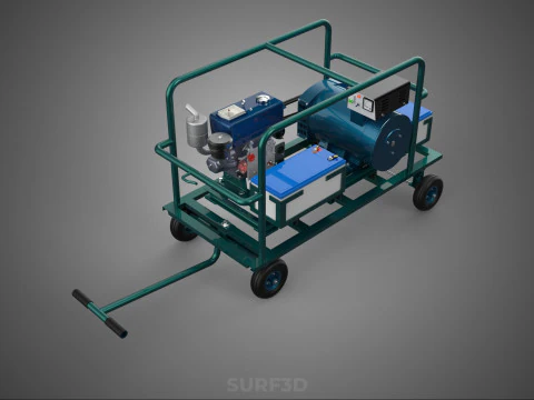 ROADSIDE MOBILE ELECTRIC VEHICLE EV CAR CHARGER GENERATOR DIESEL 3D Model