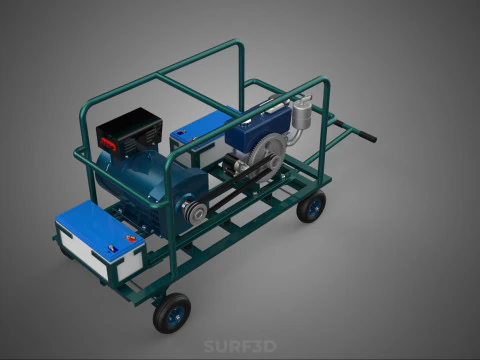 ROADSIDE MOBILE ELECTRIC VEHICLE EV CAR CHARGER GENERATOR DIESEL 3D Model