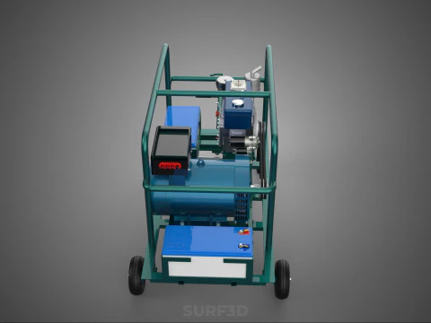 ROADSIDE MOBILE ELECTRIC VEHICLE EV CAR CHARGER GENERATOR DIESEL 3D Model