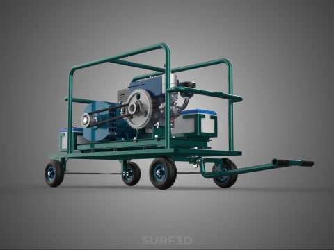 ROADSIDE MOBILE ELECTRIC VEHICLE EV CAR CHARGER GENERATOR DIESEL 3D Model