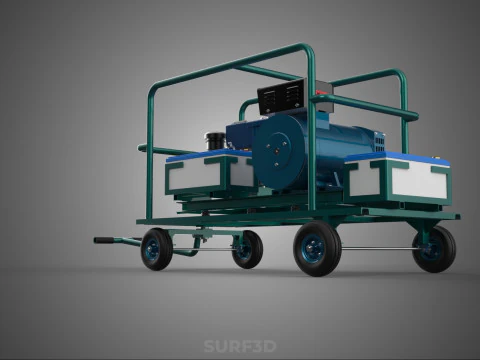 ROADSIDE MOBILE ELECTRIC VEHICLE EV CAR CHARGER GENERATOR DIESEL 3D Model