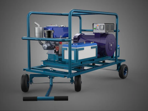 ALTERNADOR DINAMO MOTOR DIESEL GRUPO ELECTROGENO MOTOR GRUPO ELECTROGENO Modelo 3D