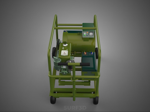 GRUPPO ELETTROGENO PER CAMPO MILITARE SUPPORTO TATTICO BATTAGLIA GUERRA KW Modello 3D