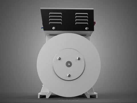 ENGINE MOTOR GENERATOR ALTERNATOR DYNAMO GENSET CONTROL PANEL KW 3D Model