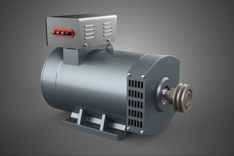 SILNIK ELEKTRYCZNY GENERATOR ALTERNATOR ELEKTROWNIA DYNAMO ENERGIA KW Model 3D .c4d .max .obj .3ds .fbx .stl .blend 