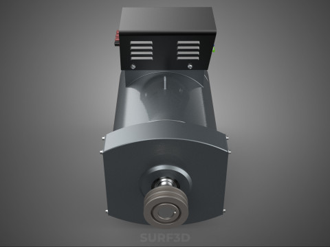 SILNIK ELEKTRYCZNY GENERATOR ALTERNATOR ELEKTROWNIA DYNAMO ENERGIA KW Model 3D