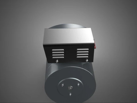 ELECTRIC MOTOR GENERATOR ALTERNATOR DYNAMO POWER PLANT ENERGY KW 3D Model