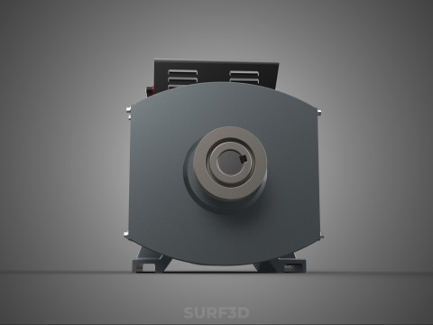 SILNIK ELEKTRYCZNY GENERATOR ALTERNATOR ELEKTROWNIA DYNAMO ENERGIA KW Model 3D