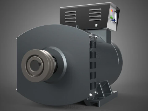 ELECTRIC MOTOR GENERATOR ALTERNATOR DYNAMO POWER PLANT ENERGY KW 3D Model