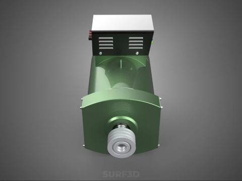 ELECTRICAL GENERATOR MOTOR ALTERNATOR DYNAMO TERMINAL BOX PULLEY 3D Model