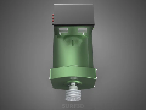 ELECTRICAL GENERATOR MOTOR ALTERNATOR DYNAMO TERMINAL BOX PULLEY 3D Model