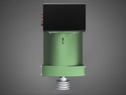 ELECTRICAL GENERATOR MOTOR ALTERNATOR DYNAMO TERMINAL BOX PULLEY 3D Model