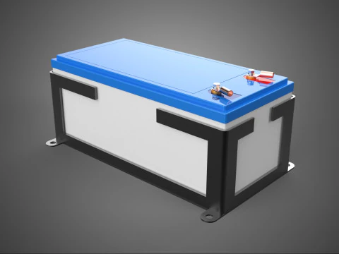 STANDAARD BATTERIJ ACCU ACCUMULATOR BEHUIZING MONTAGE FRAME HOUDER 3D Model