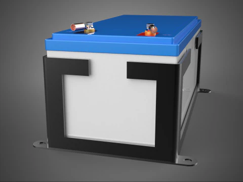 BATERIA ACCUMULATOR CASING QUADRO DE MONTAGEM SUPORTE HABITAÇÃO DC Modelo 3D