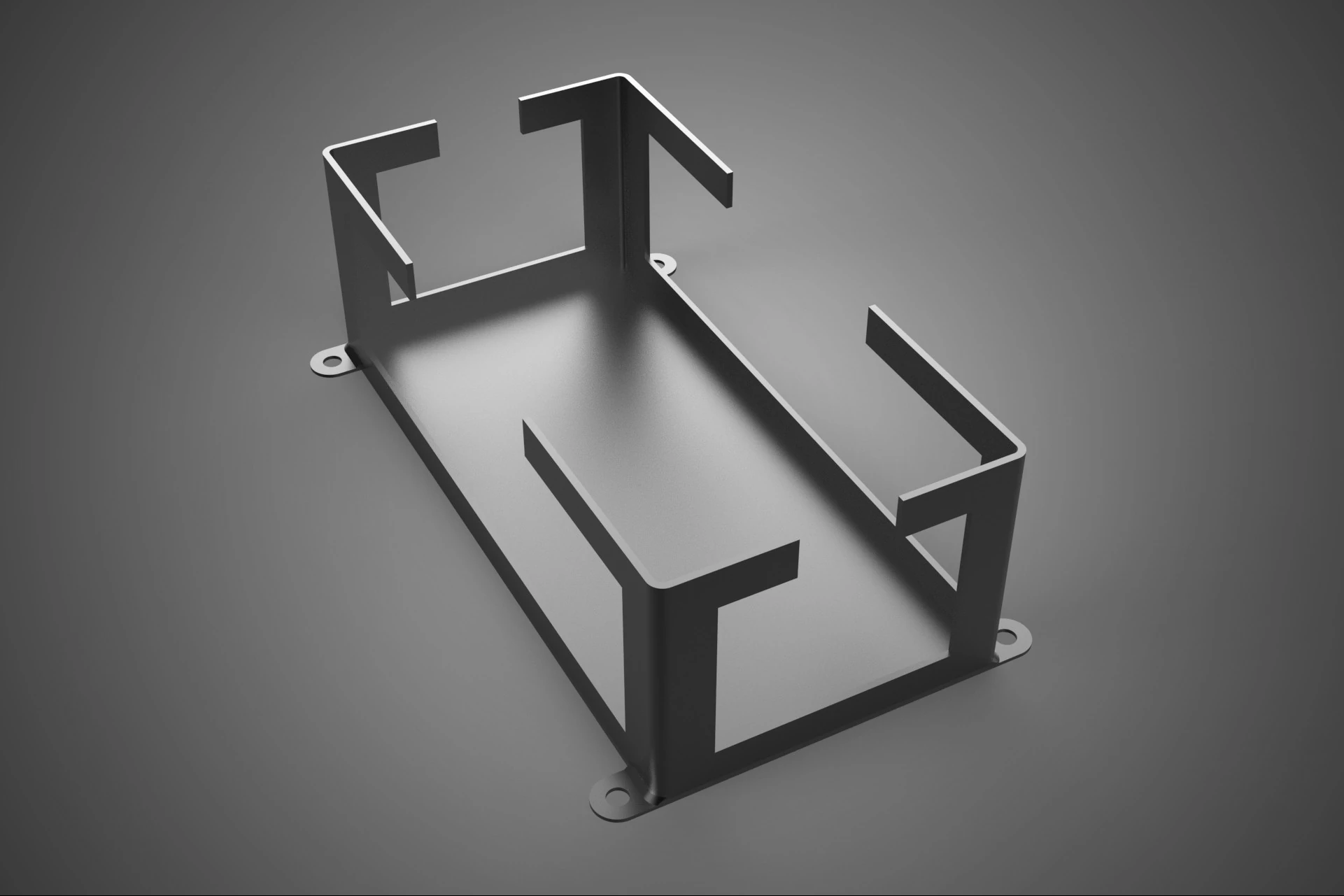 BATTERY HOUSING FRAME BRACKET ACCU CASING HOLDER MOUNTING MOUNT 3D Model .c4d .max .obj .3ds .fbx .stl .blend 