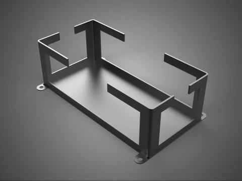 BATTERY HOUSING FRAME BRACKET ACCU CASING HOLDER MOUNTING MOUNT 3D Model