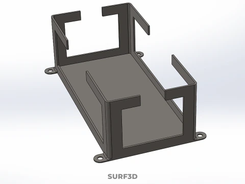 BATTERY HOUSING FRAME BRACKET ACCU CASING HOLDER MOUNTING MOUNT 3D Model