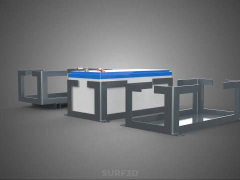 BEHUIZING BEUGEL LADE BATTERIJBEHUIZING ACCU-HOUDER BEVESTIGINGSREK AH 3D Model