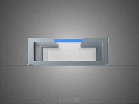 BEHUIZING BEUGEL LADE BATTERIJBEHUIZING ACCU-HOUDER BEVESTIGINGSREK AH 3D Model