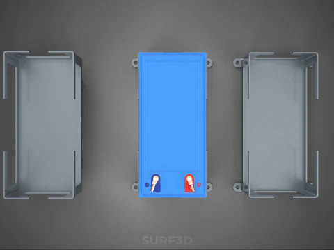 BEHUIZING BEUGEL LADE BATTERIJBEHUIZING ACCU-HOUDER BEVESTIGINGSREK AH 3D Model