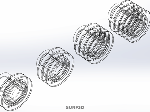 कलेक्शन स्टैंडर्ड पुली शेव ट्रैक व्हील ड्राइव मल्टी ग्रूव 3D मॉडल