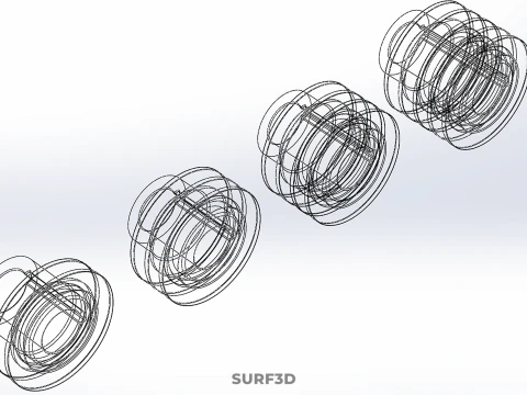 VARIOUS GROOVE PULLEY SHEAVE MULTI TRACK WHEEL DRIVE GEAR V BELT 3D Model